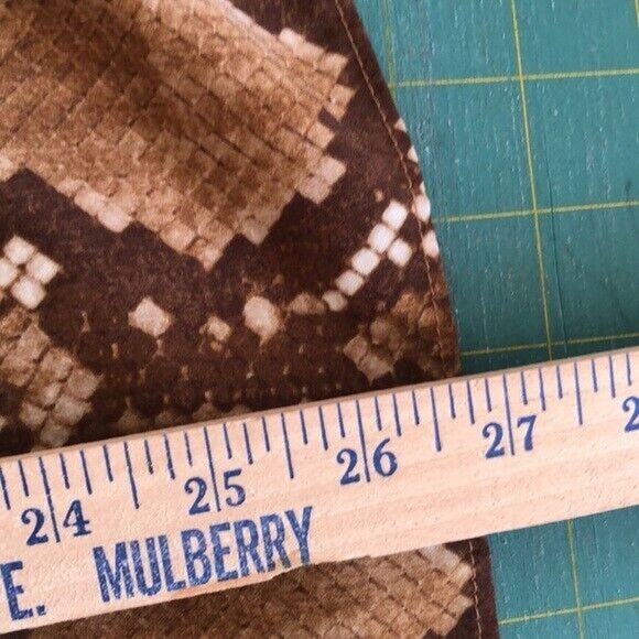 Michael Michael Kors Long Sleeve Rivet Neck Snake Top Tunic Khaki Brown Small - Picture 6 of 6